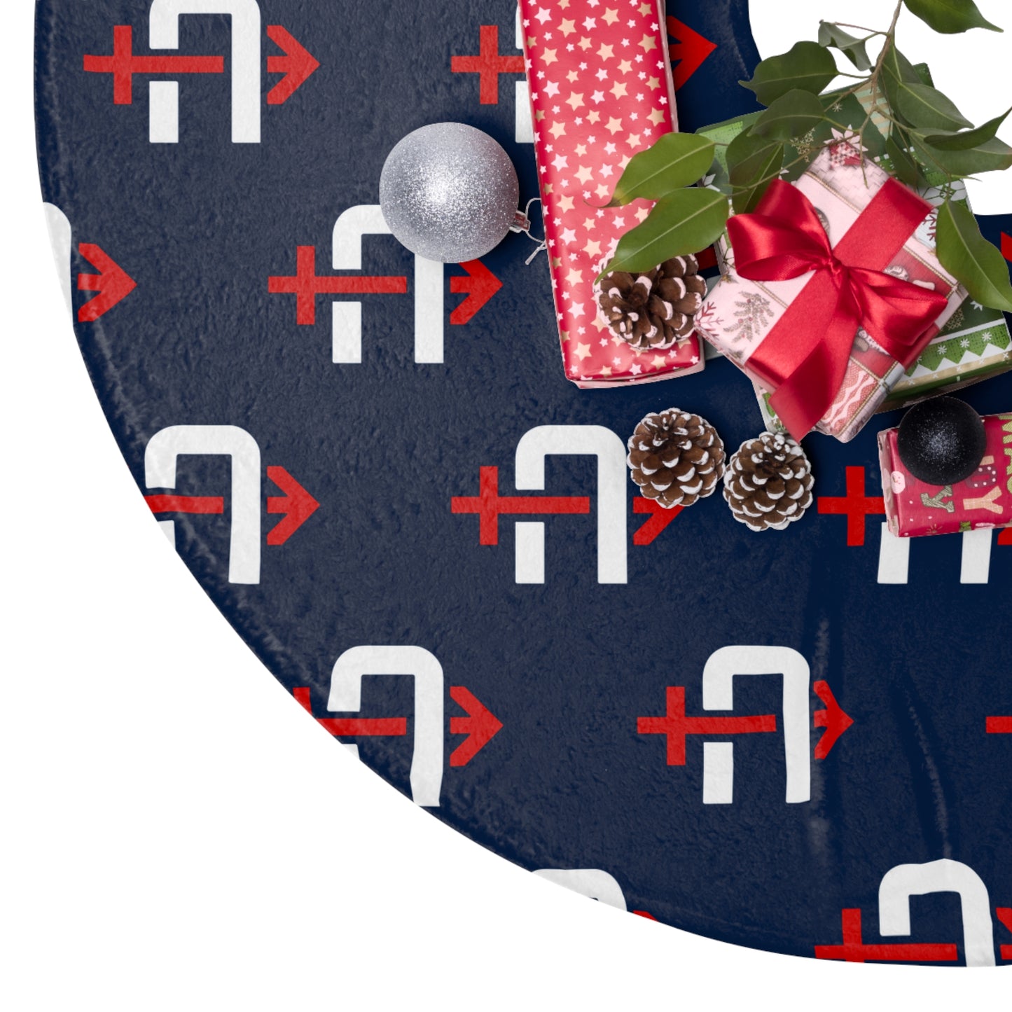 Christmas Tree Skirts Arrows Baseball