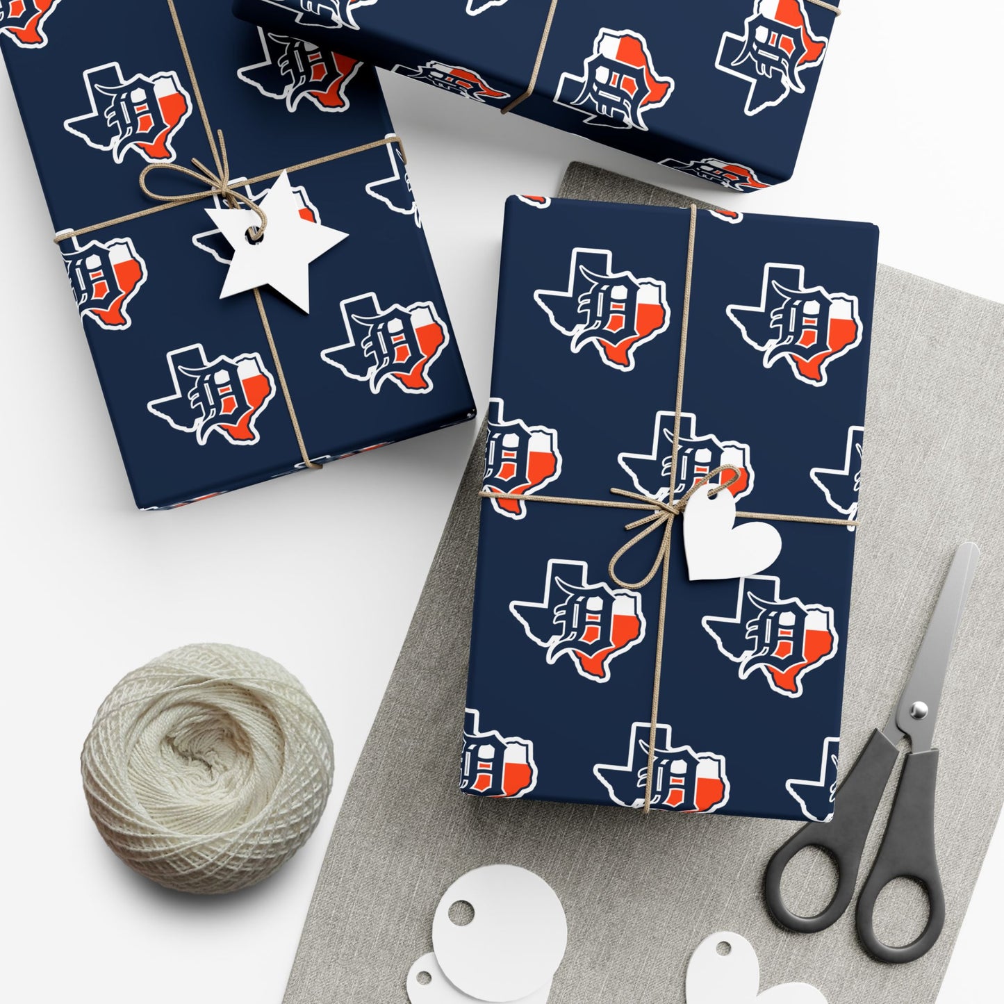 Gift Wrap Papers Dallas Tigers Baseball