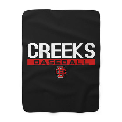 Sherpa Fleece Blanket Creeks Baseball Club - CBC