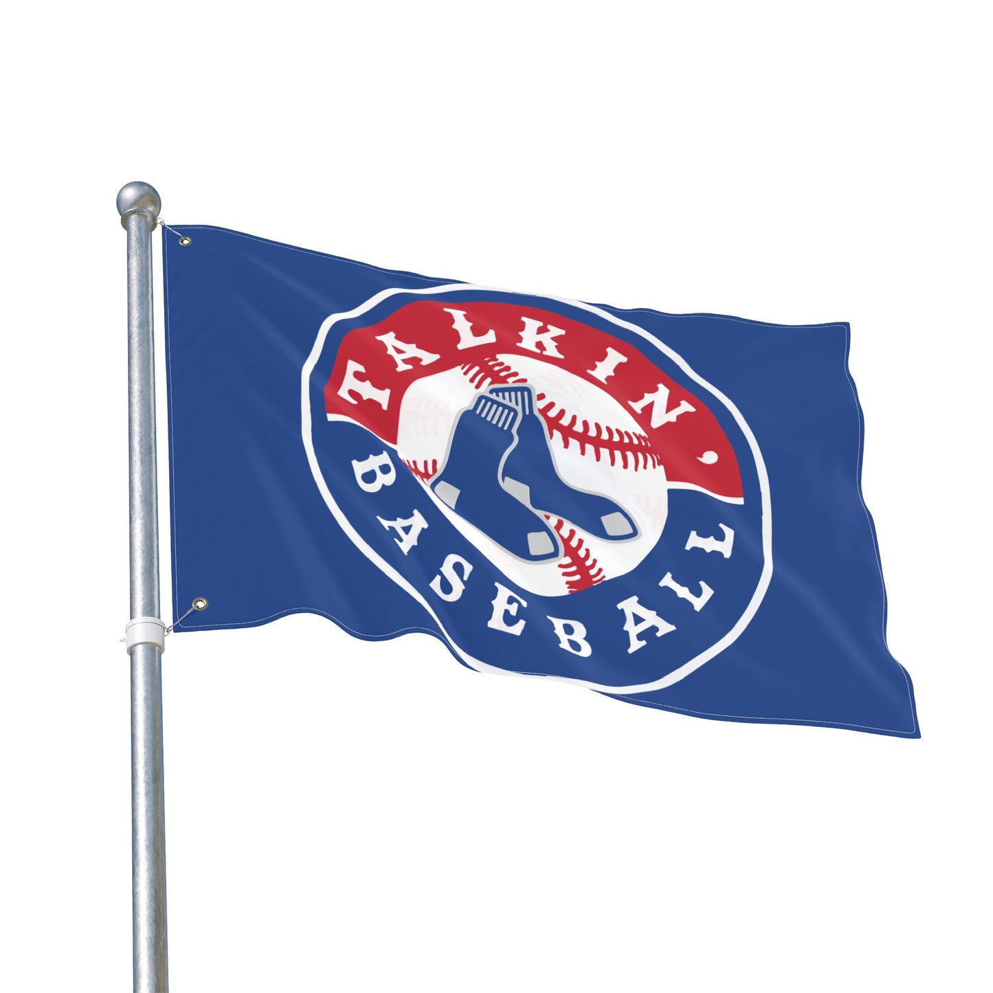 Double Sided Flag Talkin' Baseball