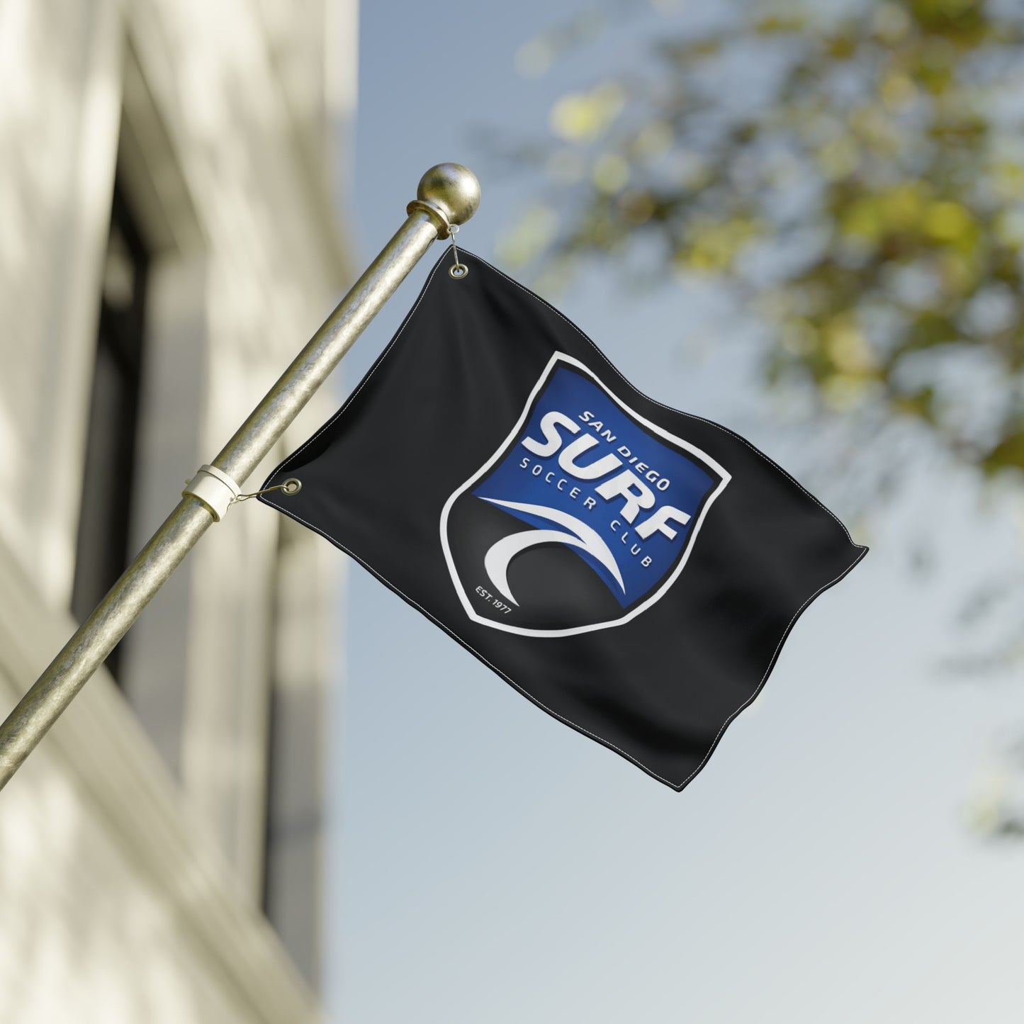 Double Sided Flag San Diego Surf Soccer