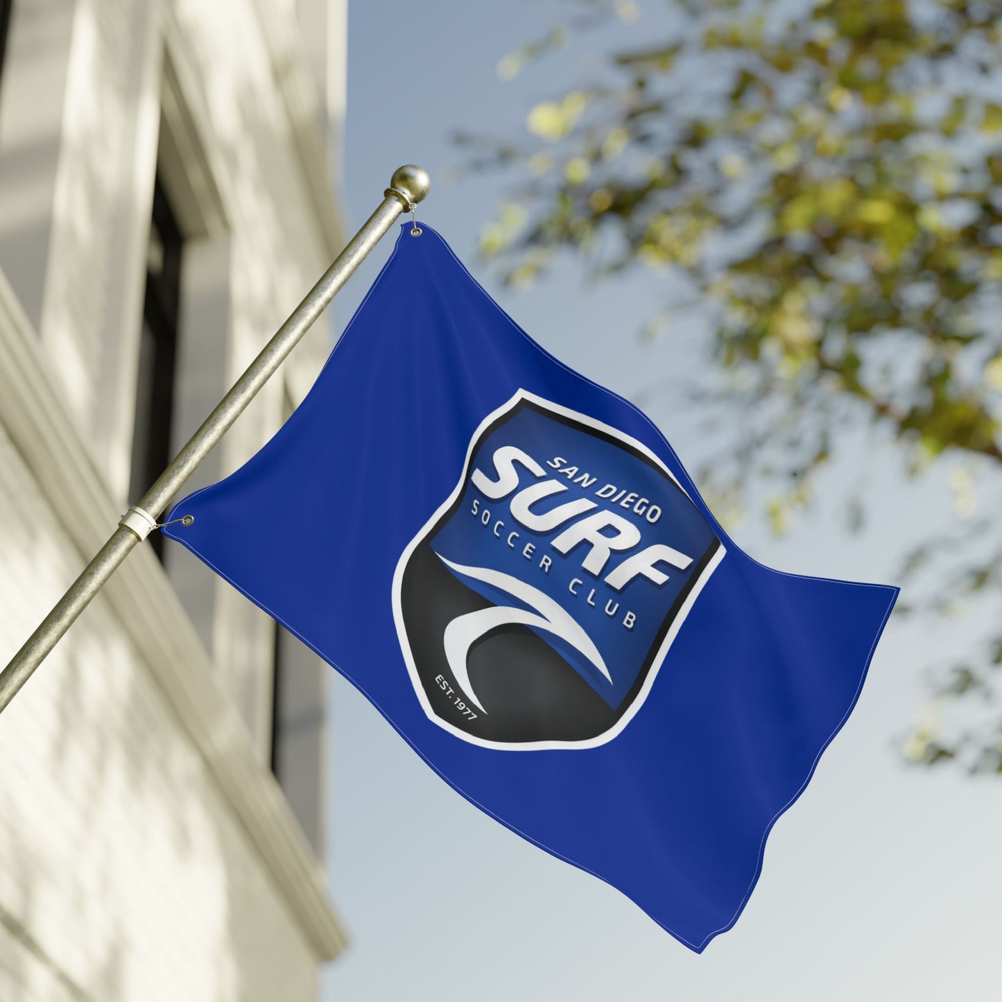 Double Sided Flag San Diego Surf Soccer