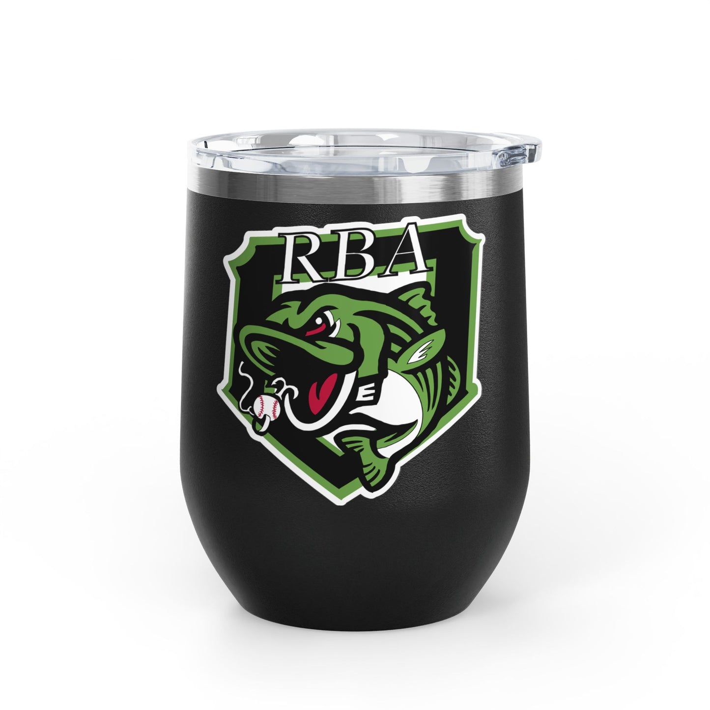 Wine Tumbler, 12oz RBA Stripers Baseball