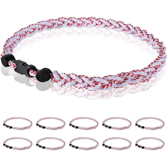 18" Braided Tornado Rope Design Necklace (12 Pack) - Multiple Color Options - 83Swag