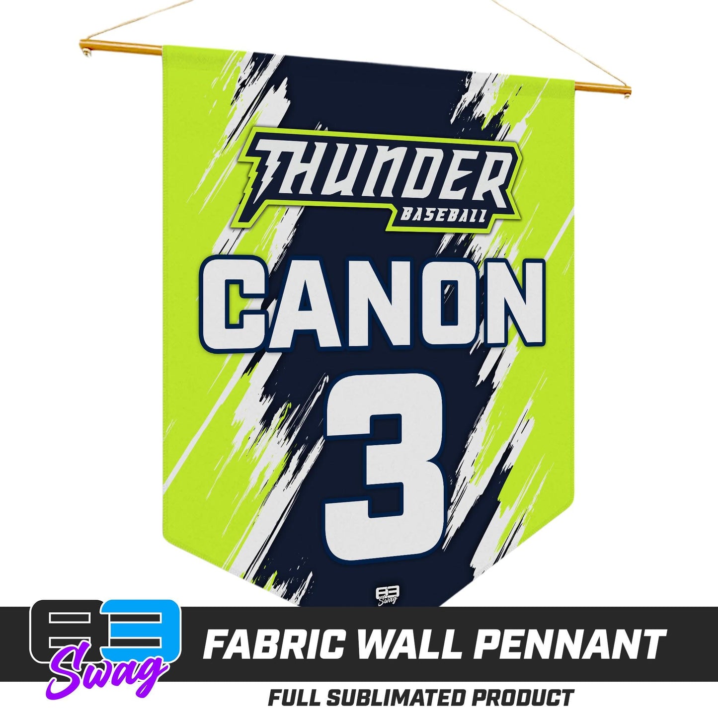 18"x21" Fabric Wall Pennant - Ponte Vedra Thunder Baseball - 83Swag