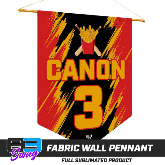 18"x21" Fabric Wall Pennant - Team Rally Fries Baseball - 83Swag