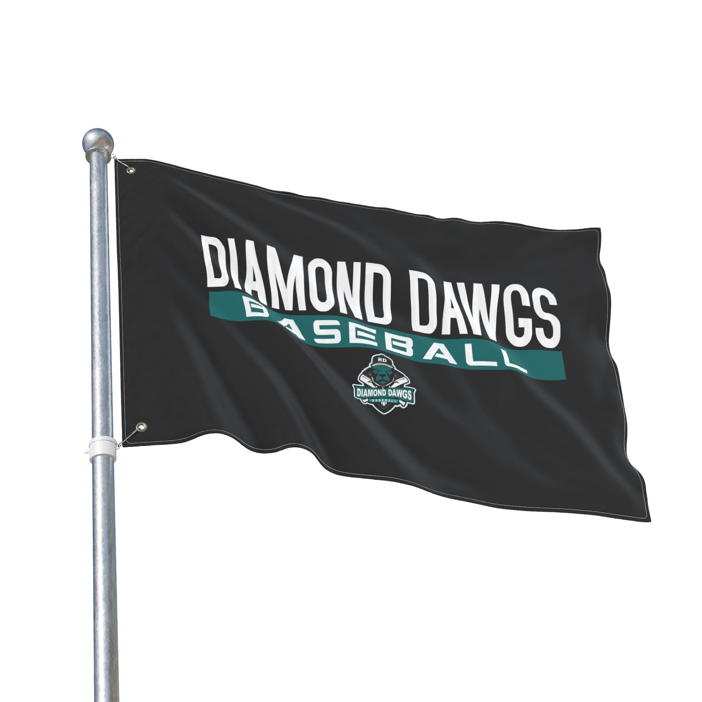 Double Sided Flag Diamond Dawgs Baseball
