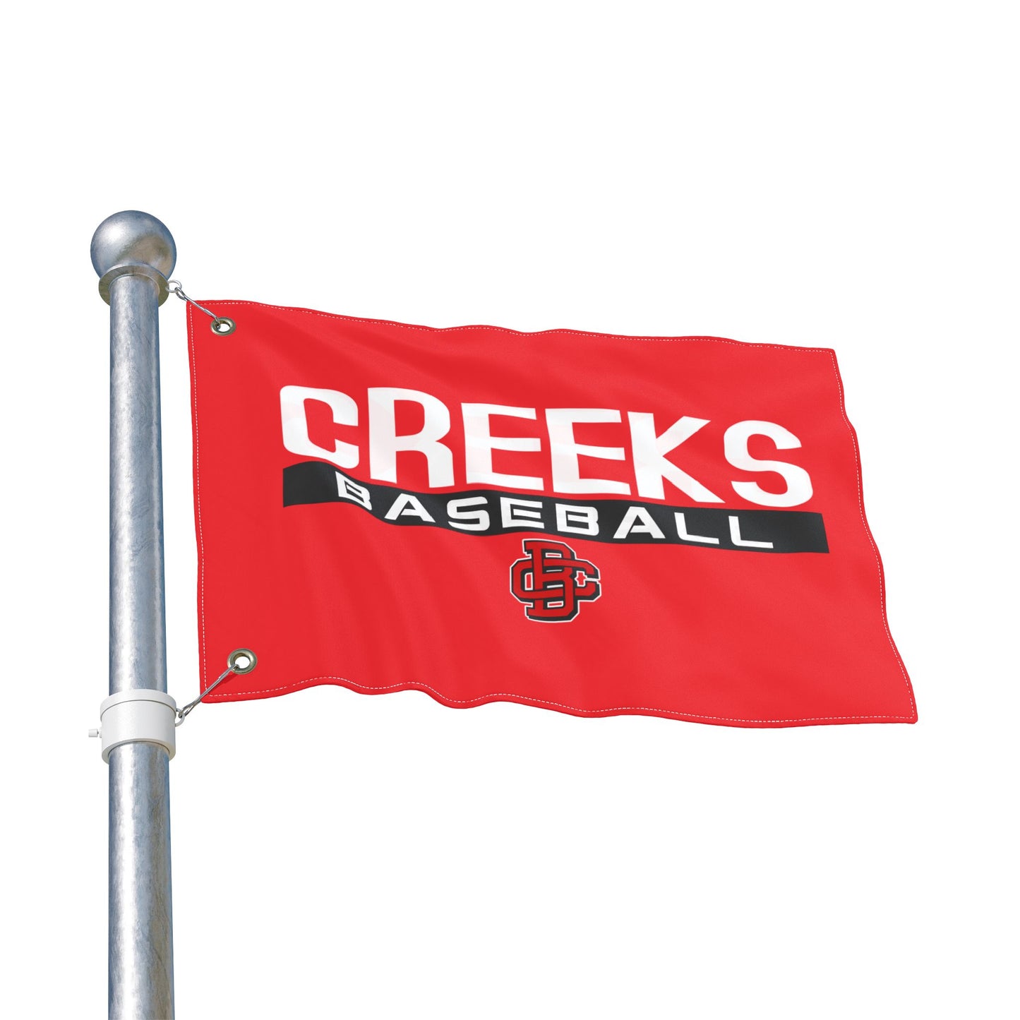 Double Sided Flag Creeks Baseball Club - CBC