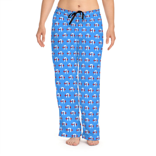 Women's Pajama Pants (AOP) Arrows Baseball
