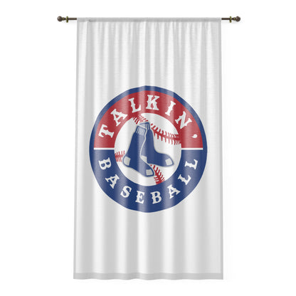 Window Curtain Talkin' Baseball