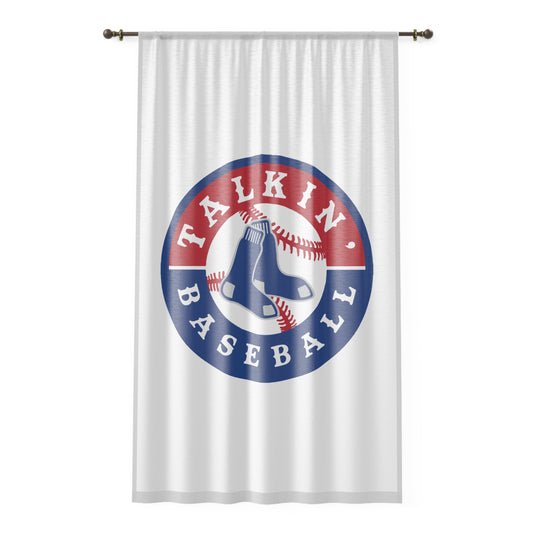 Window Curtain Talkin' Baseball