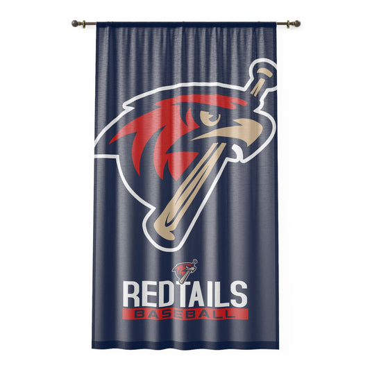 Window Curtain MSA Redtails Baseball