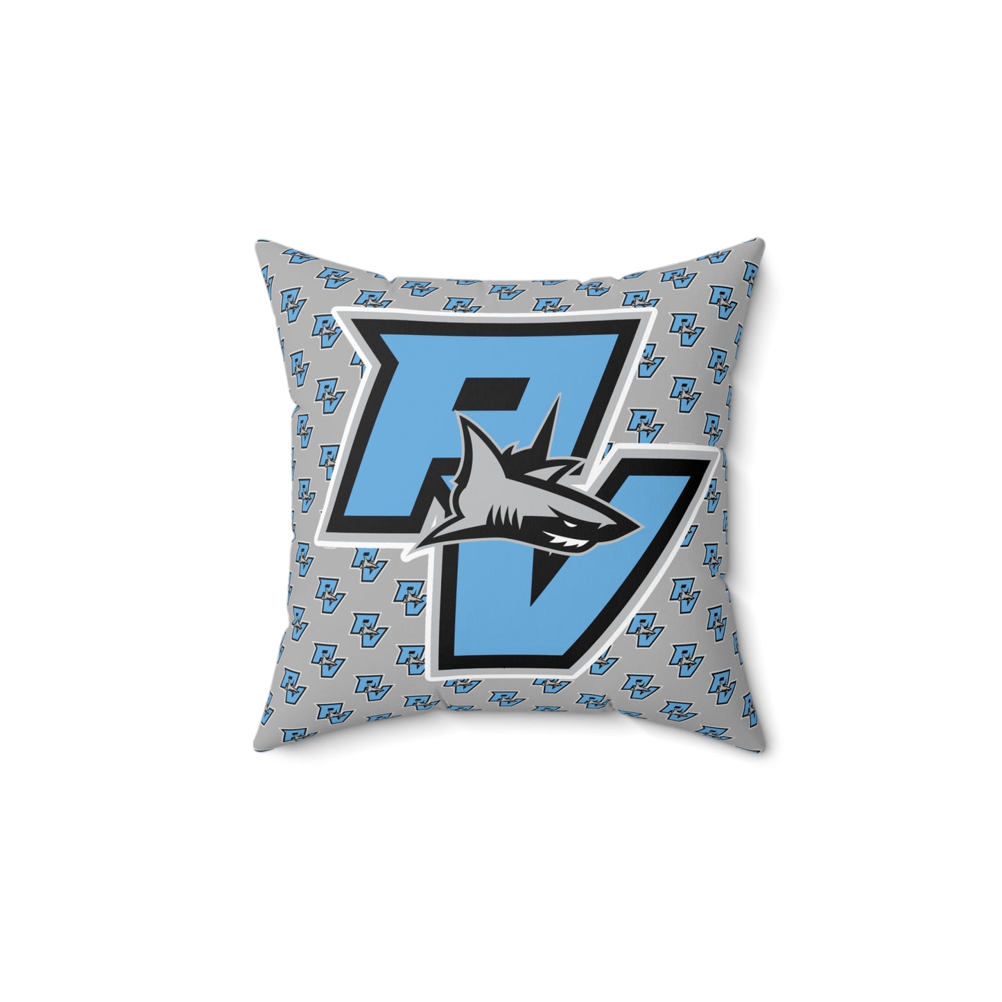 PVAA Sharks Spun Polyester Square Pillow