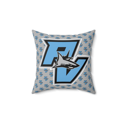PVAA Sharks Spun Polyester Square Pillow