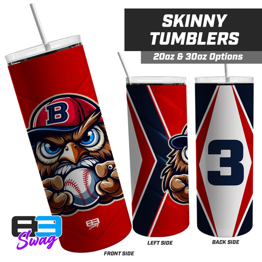 20oz & 30oz Skinny Tumbler - Bay Area Barnstormers - 83Swag