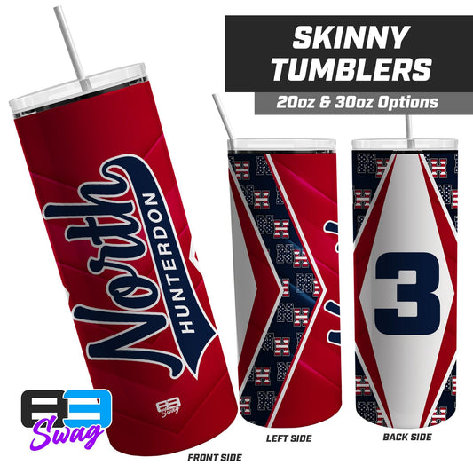 20oz & 30oz Skinny Tumbler - North Hunterdon Baseball - 83Swag