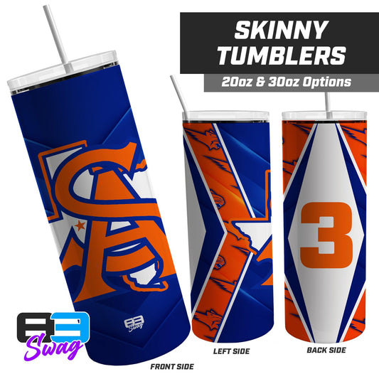 20oz & 30oz Skinny Tumbler - San Angelo Central Football - 83Swag