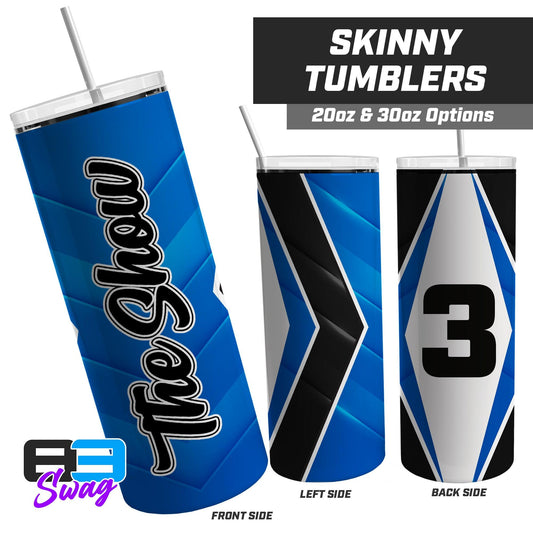 20oz & 30oz Skinny Tumbler - The Show Baseball - 83Swag