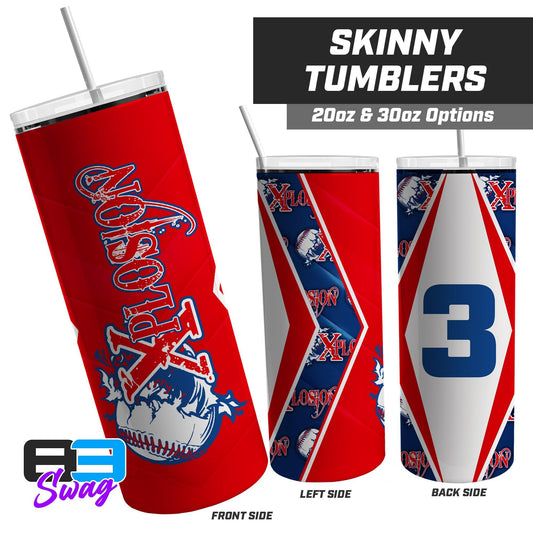 20oz & 30oz Skinny Tumbler - Xplosion Baseball - 83Swag