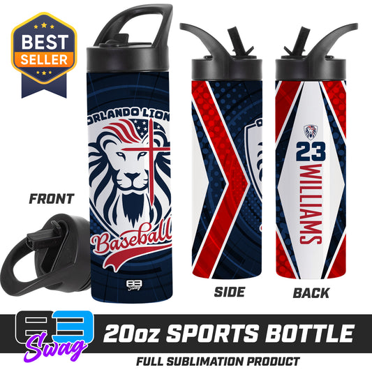 CUSTOM 20oz Sports Tumbler - Orlando Lions Baseball