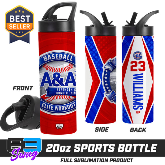 CUSTOM 20oz Sports Tumbler - A&A Baseball Elite