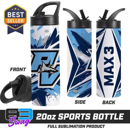 20oz Sports Tumbler - Ponte Vedra Sharks Baseball 2026 Version