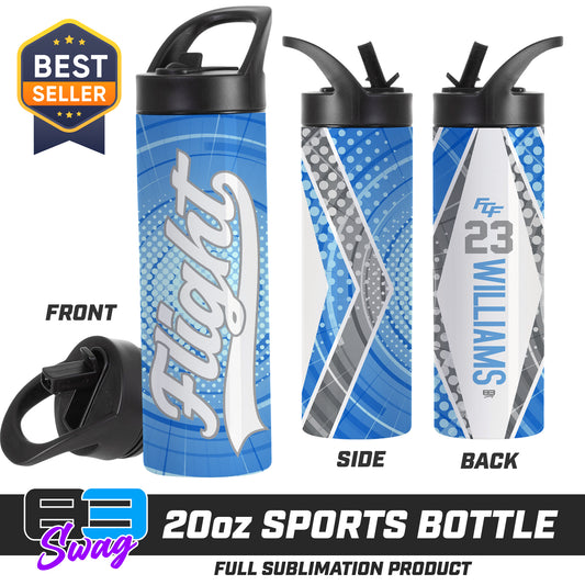 CUSTOM 20oz Sports Tumbler - FCF Flight Baseball Blue