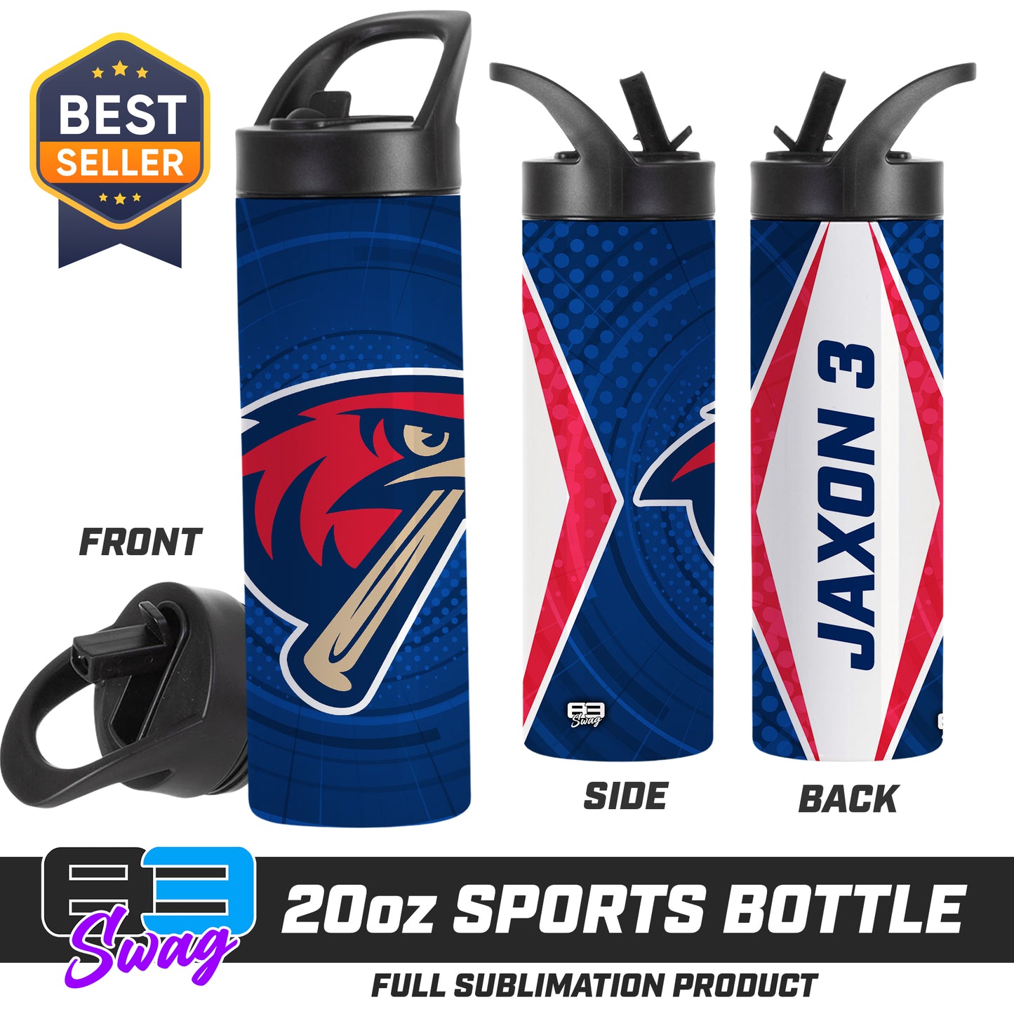 CUSTOM 20oz Sports Tumbler - MSA Redtails Baseball