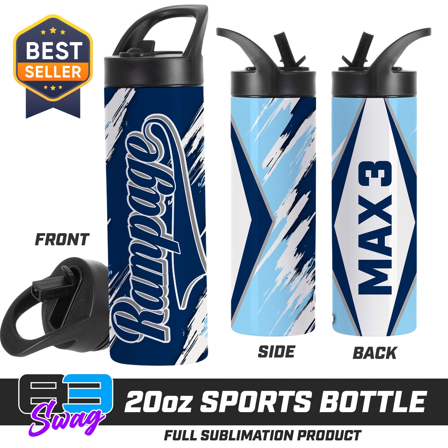 20oz Sports Tumbler - Mississippi Rampage 2030 Softball