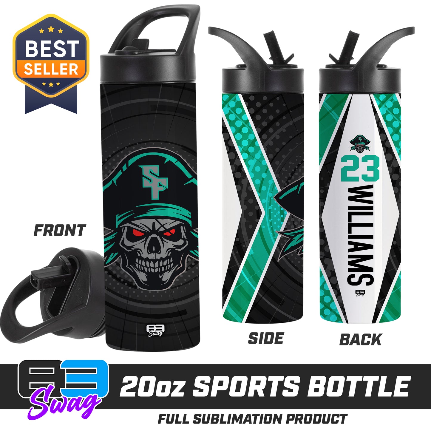 CUSTOM 20oz Sports Tumbler - South Florida Pirates