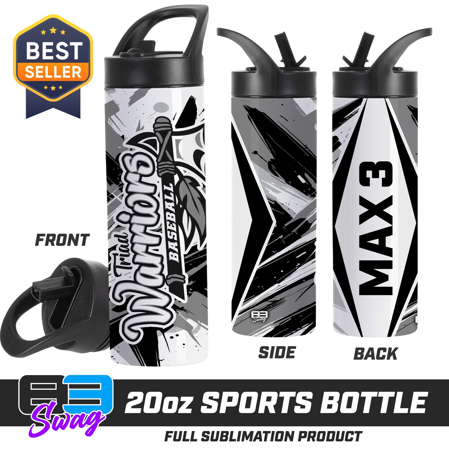 20oz Sports Tumbler - Triad Warriors Baseball