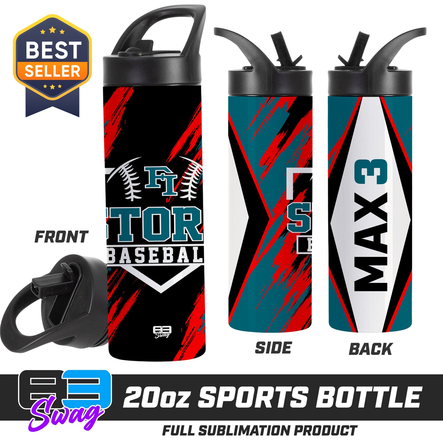 20oz Sports Tumbler - Fleming Island Storm Baseball