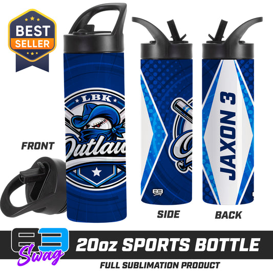 CUSTOM 20oz Sports Tumbler - LBK Outlaws Baseball