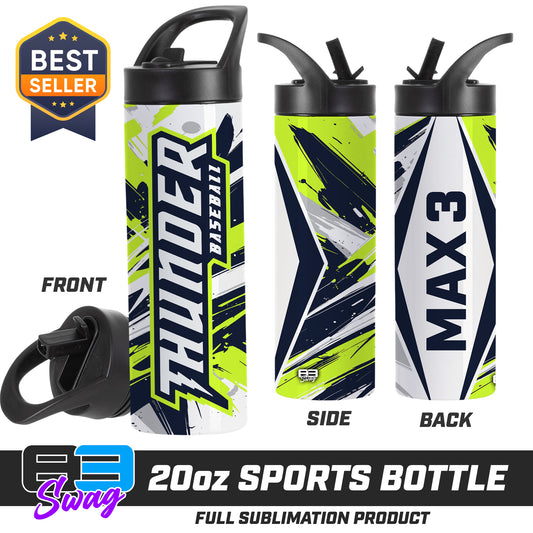 20oz Sports Tumbler - Ponte Vedra Thunder Baseball 2026 VERSION