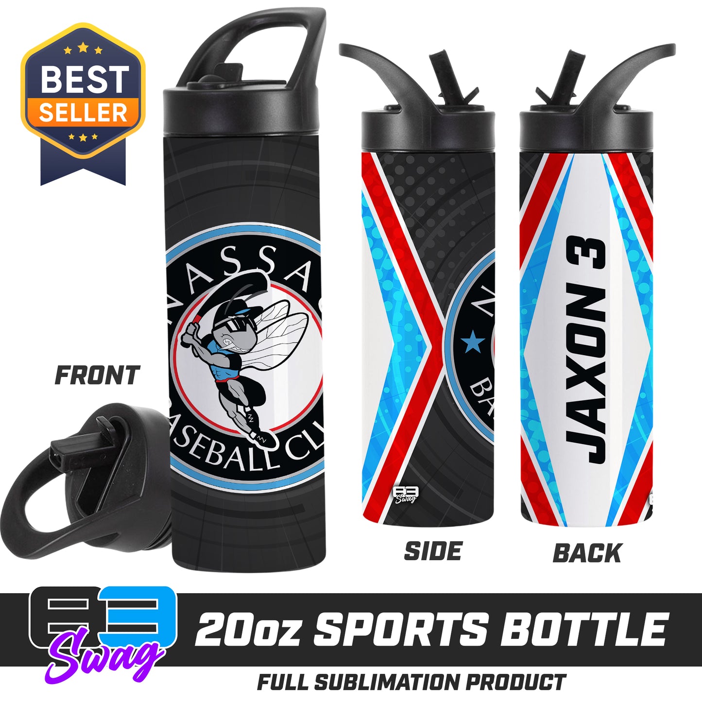 CUSTOM 20oz Sports Tumbler - NBC Gnats Baseball