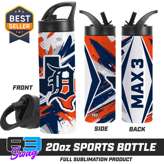 20oz Sports Tumbler - Dallas Tigers Baseball v.26