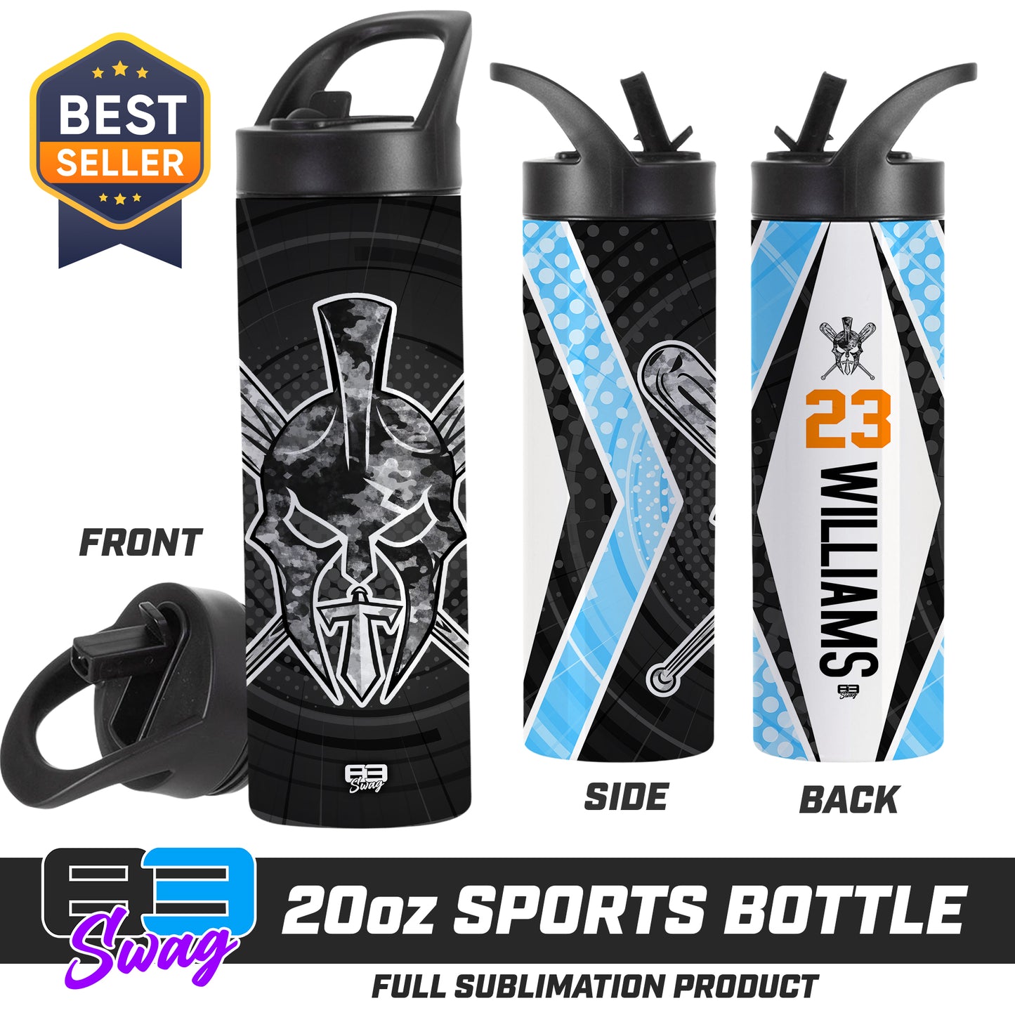 CUSTOM 20oz Sports Tumbler - St. Johns Titans Baseball