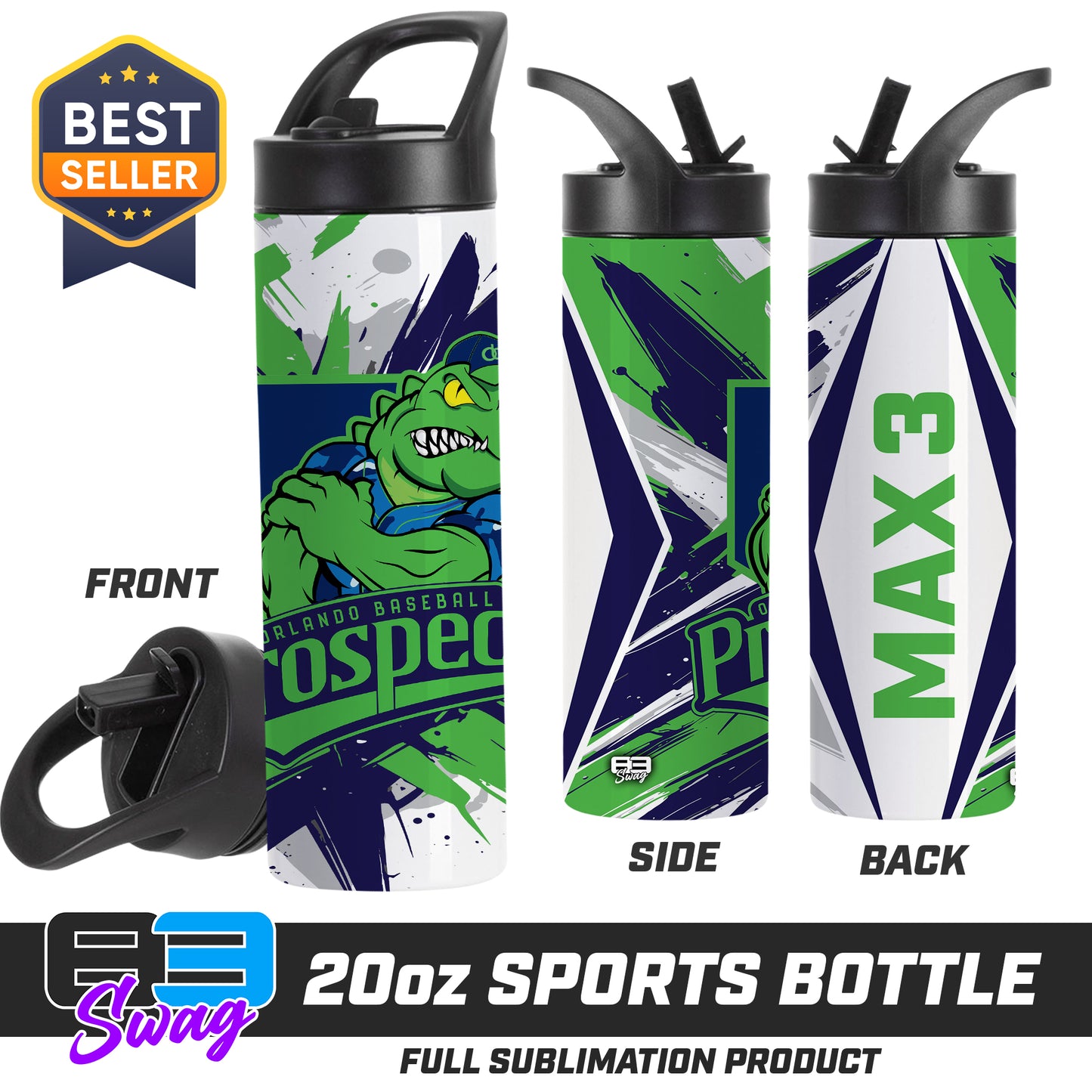 20oz Sports Tumbler - Orlando Baseball Prospects - Swamp Kings V.2026