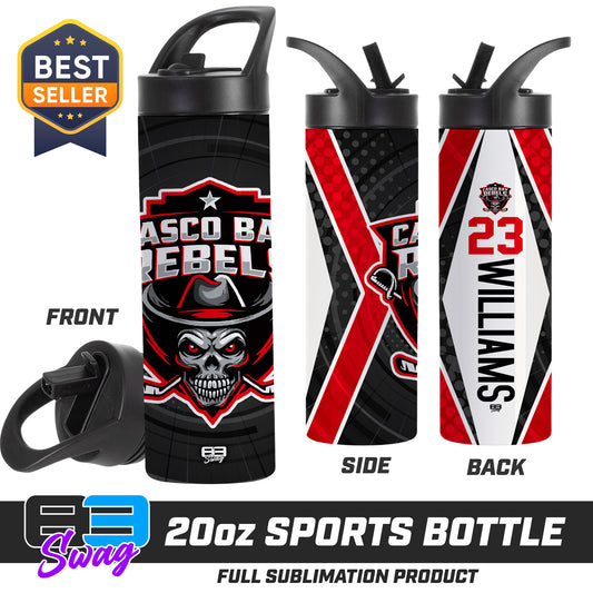 CUSTOM 20oz Sports Tumbler - Casco Bay Rebels Hockey