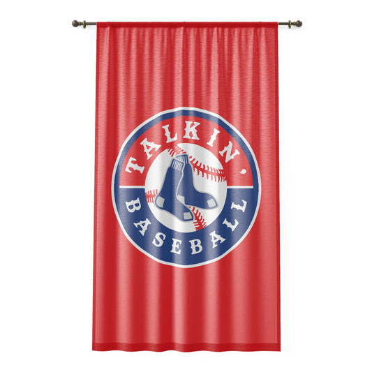 Window Curtain Talkin' Baseball