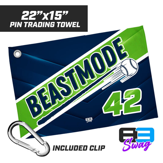 22"x15" Pin Trading Towel - Arkansas Beastmode Baseball - 83Swag