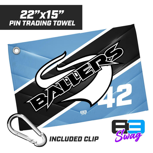 22"x15" Pin Trading Towel - Ballers - 83Swag
