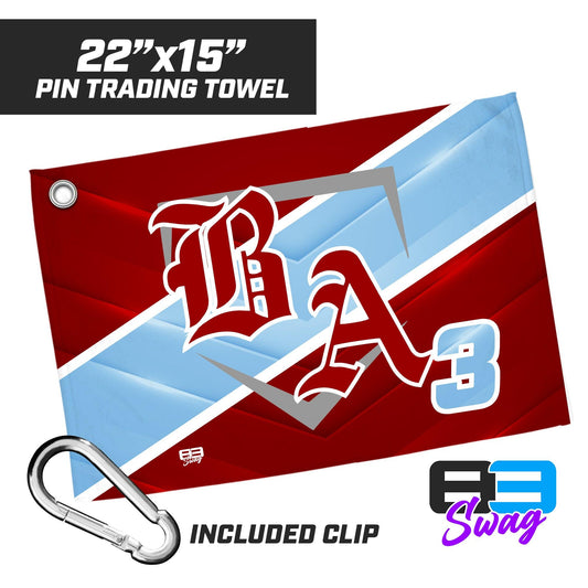 22"x15" Pin Trading Towel - Bat Attack Baseball - 83Swag