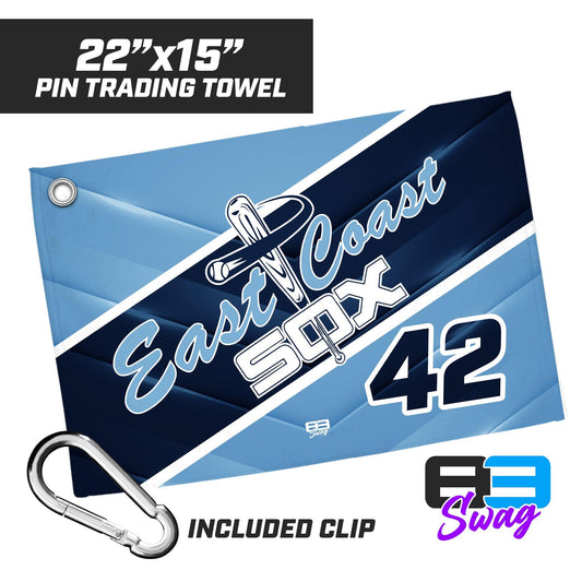 22"x15" Pin Trading Towel - East Coast Sox Baseball - 83Swag