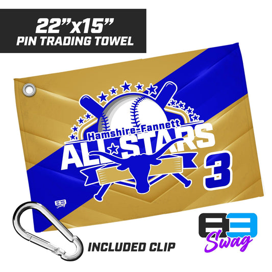 22"x15" Pin Trading Towel - Hamshire-Fannett All Stars Baseball - 83Swag