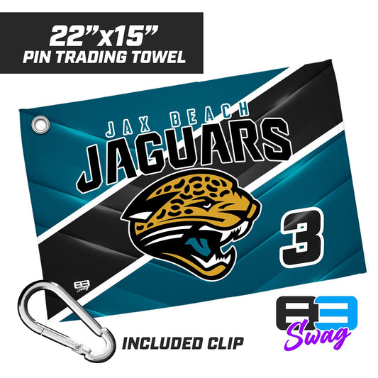 22"x15" Pin Trading Towel - Jax Beach Jaguars Football - 83Swag