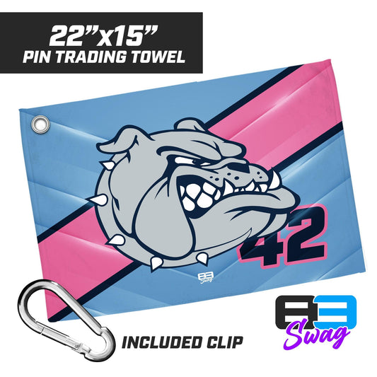 22"x15" Pin Trading Towel - Maumelle Bulldogs Baseball 2 - 83Swag