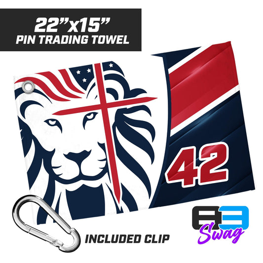 22"x15" Pin Trading Towel - ORLANDO LIONS - 83Swag