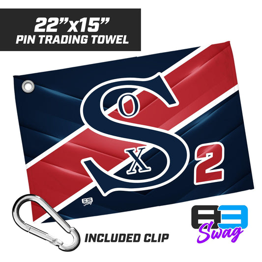 22"x15" Pin Trading Towel - Red Sox Baseball - Wichita - 83Swag