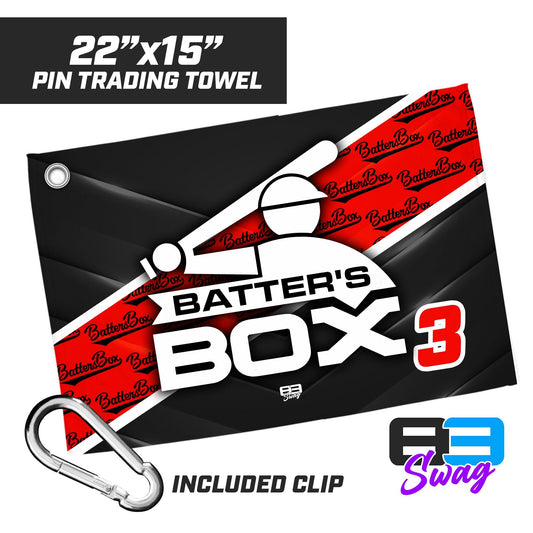 22"x15" Pin Trading Towel - The Batters Box - 83Swag